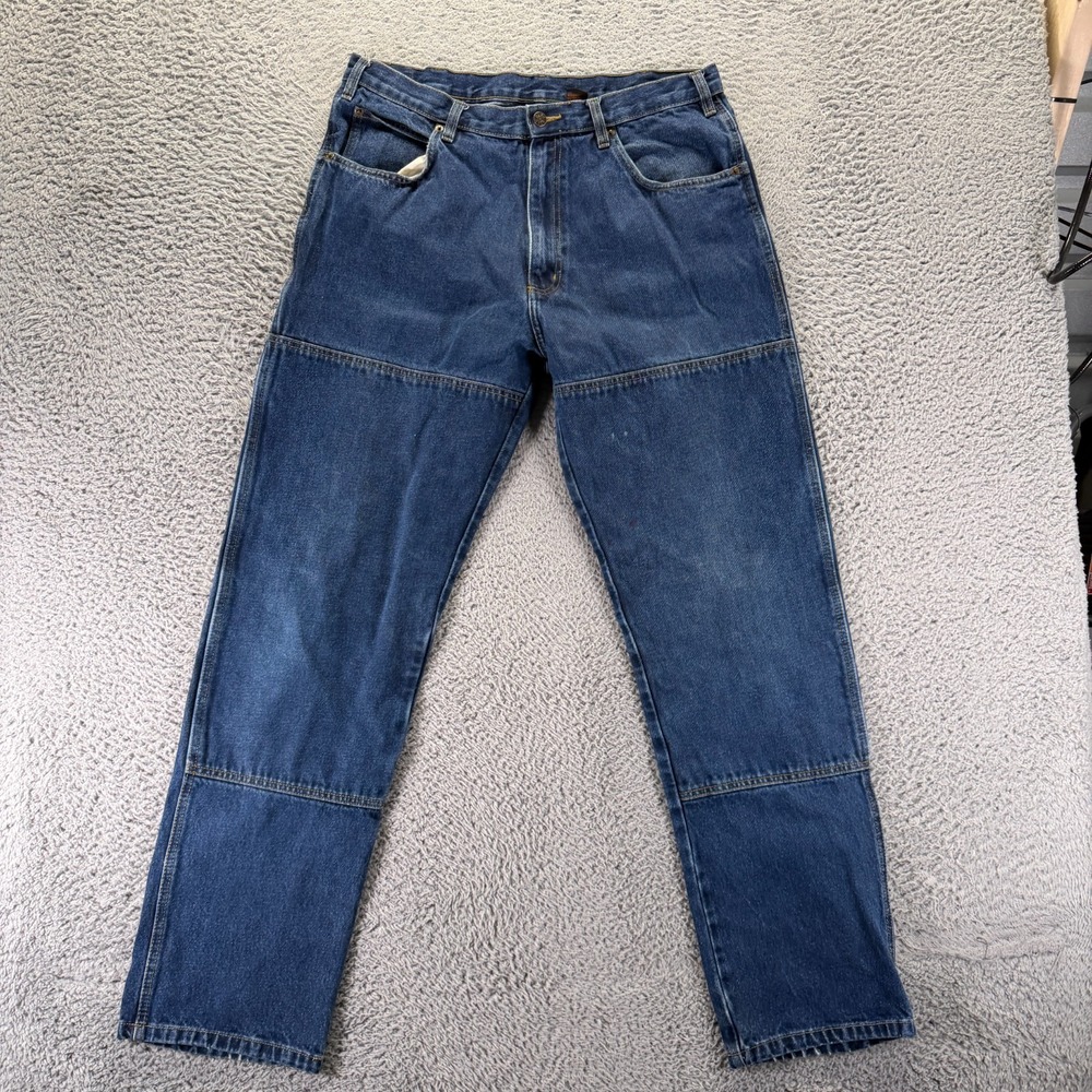 Guide Gear Jeans Mens 36x34 Blue Cotton Denim Straight Workwear Travel Outdoor